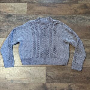 Rachel Zoe Cozy Cable Knit Mock Neck Sweater